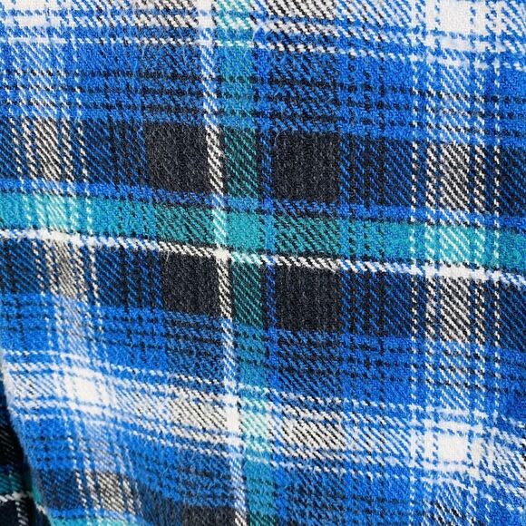 Dakota Flannel Shirt Mens  XL Plaid Outdoor Hiking Casual Button Up Blue - Picture 4 of 11